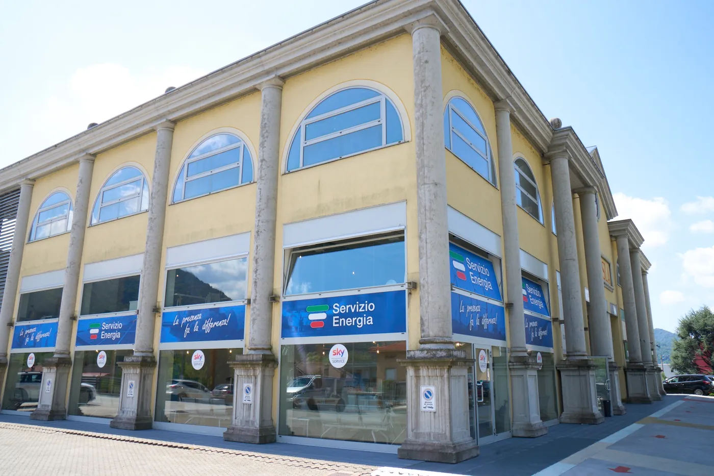 Esterno della sede Servizio Energia in via Provinciale ad Albino